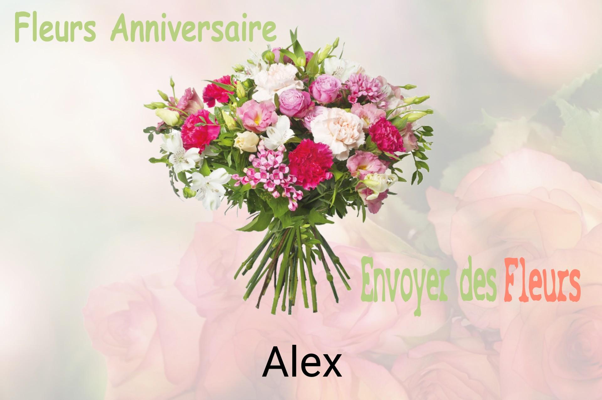 Bouquet de fleurs d’anniversaire livré à Alex